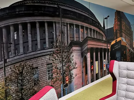 Wall Graphics Printing example